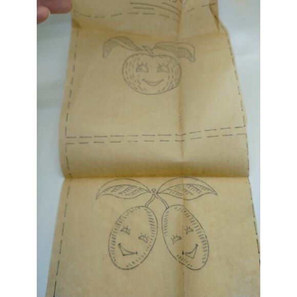 1948 McCall No. 1419 Kaumagraph Transfer Designs in Cross Stitch for Tea Towels - Picture 7 of 7